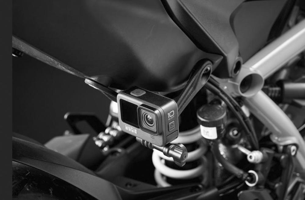Fußrastenhalterung für nach hinten gerichtete Action-Kamera Evotech Performance